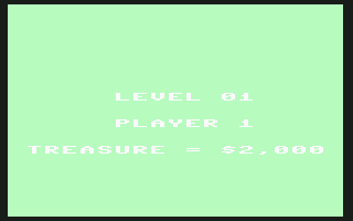 Chopper Hunt (Commodore 64) screenshot: Beginning level 1