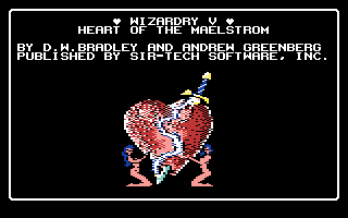 Wizardry V: Heart of the Maelstrom (Commodore 64) screenshot: Title screen