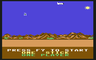 Chopper Hunt (Commodore 64) screenshot: Main menu
