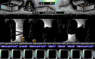 Gordian Tomb (Commodore 64) screenshot: Gold!