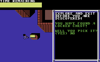 Hillsfar (Commodore 64) screenshot: Broke into a house.