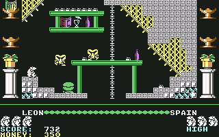 Auf Wiedersehen Monty (Commodore 64) screenshot: Leon