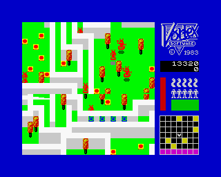Android Two (ZX Spectrum) screenshot: Transportation to level 1 (faster)