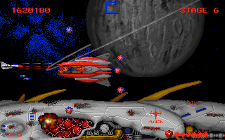 Fox Ranger (DOS) screenshot: Last stage "Destroyer"