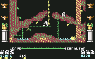Auf Wiedersehen Monty (Commodore 64) screenshot: Finally got a little bit of money