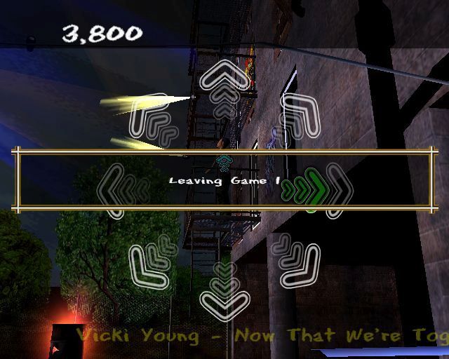 Street Dance (PlayStation 2) screenshot: With all the direction buttons in use the player has to hold the START button for three seconds to exit a dance