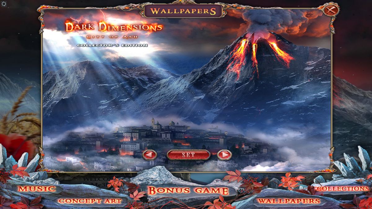 Dark Dimensions: City of Ash (Collector's Edition) (Windows) screenshot: Bonus wallpapers