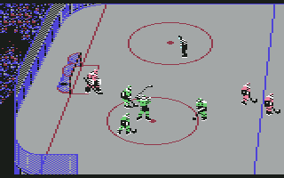 Blades of Steel (Commodore 64) screenshot: Goal!