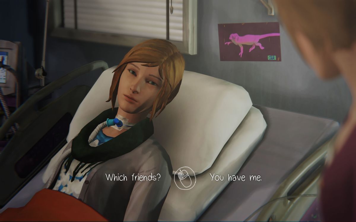 Life Is Strange: Season Pass - Episodes 2-5 (Windows) screenshot: <i>Episode 4</i>: Chloe in a different timeline