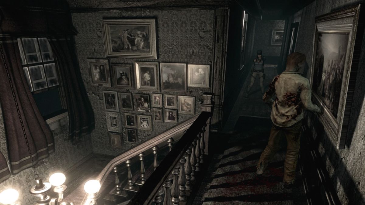 Resident Evil (PlayStation 4) screenshot: Taking care of a straggler