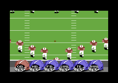 ABC Monday Night Football (Commodore 64) screenshot: Getting ready