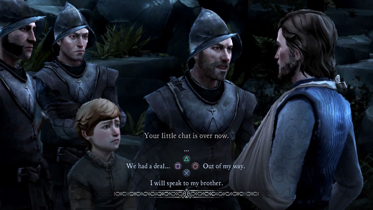 Game of Thrones: Episode Two of Six - The Lost Lords (PlayStation 4) screenshot: A brief reunion with your little brother