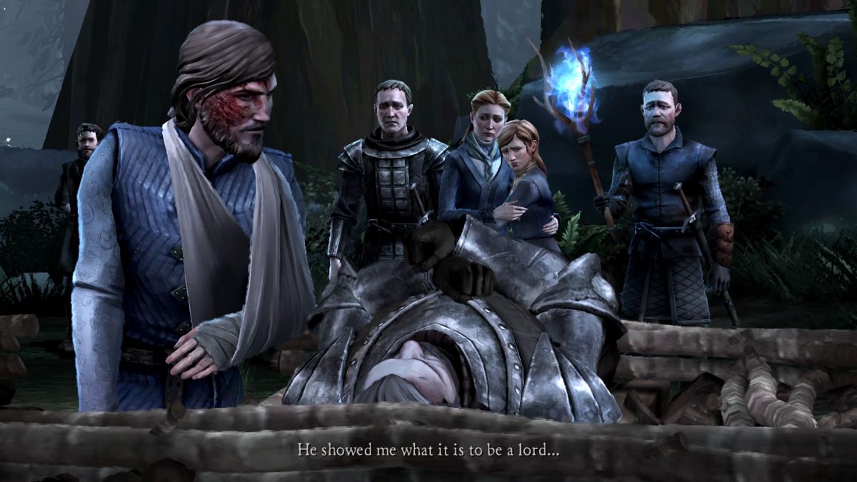 Game of Thrones: Episode Two of Six - The Lost Lords (PlayStation 4) screenshot: A funeral pyre
