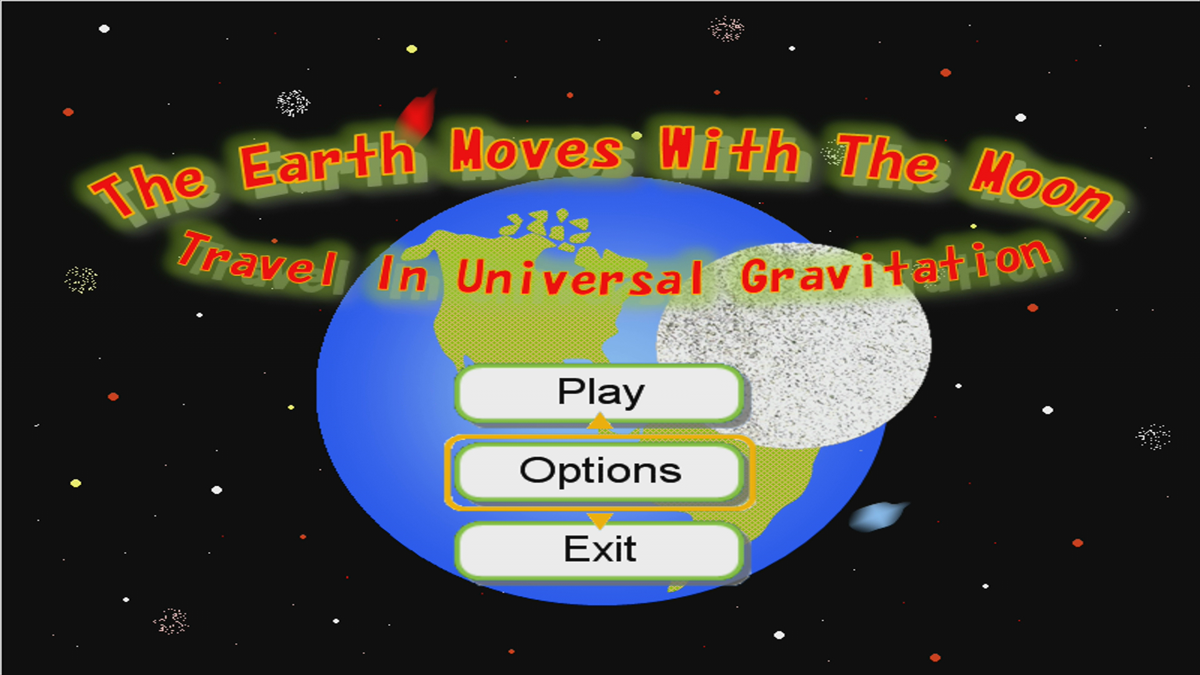 The Earth Moves with the Moon (Xbox 360) screenshot: Main menu (Trial version)