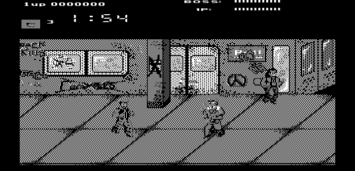 Renegade (DOS) screenshot: Level 1 (Hercules)
