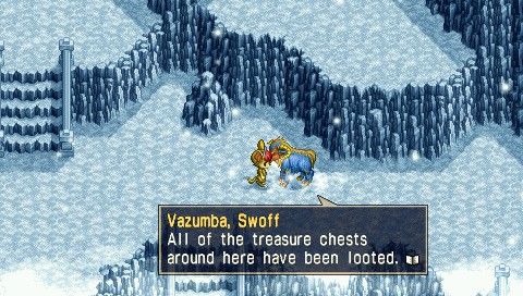 Ys I & II Chronicles (PSP) screenshot: Ys II: When you're turned into a Roo, you can talk to monsters