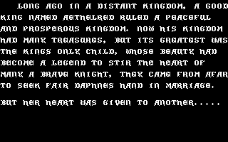 Dragon's Lair (Commodore 64) screenshot: Story