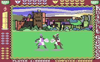 Knight Games (Commodore 64) screenshot: Swordfight 2