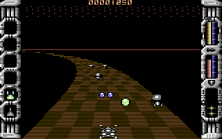 Eliminator (Commodore 64) screenshot: Double shot