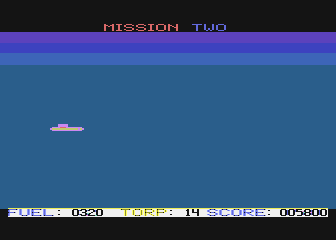 Seafox (Atari 8-bit) screenshot: Mission two