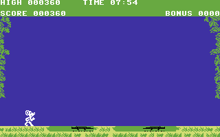 Danger Mouse in Double Trouble (Commodore 64) screenshot: Jungle level