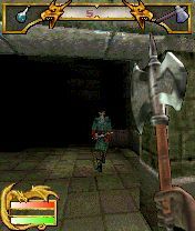 The Elder Scrolls Travels: Shadowkey (N-Gage) screenshot: With battle axe