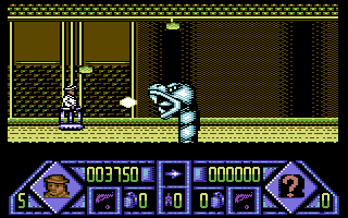 Dalek Attack (Commodore 64) screenshot: The first boss