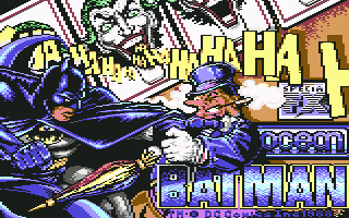 Batman: The Caped Crusader (Commodore 64) screenshot: Title