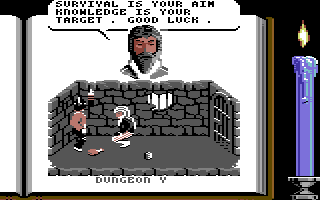 Knightmare (Commodore 64) screenshot: Starting location