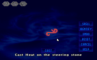 Death Gate (DOS) screenshot: Spellcasting interface [MCGA]