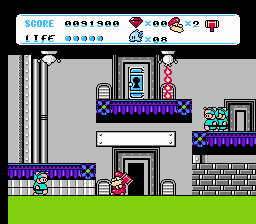 Don Doko Don 2 (NES) screenshot: Nearly completed the level