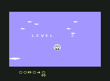 Ducky Dan (Commodore 64) screenshot: Level information...
