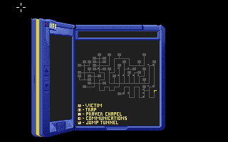 Captain Bible in Dome of Darkness (Special Edition) (DOS) screenshot: The maze I'm navigating.