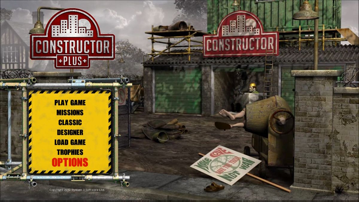 Constructor Plus (Nintendo Switch) screenshot: Title Screen