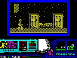 Techno Cop (ZX Spectrum) screenshot: This is the start of the shooty bit