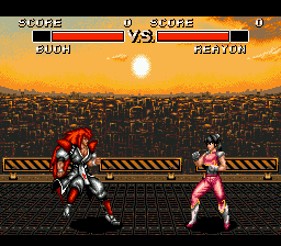 Deadly Moves (Genesis) screenshot: Girl vs. girl battle