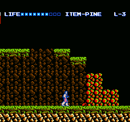 Predator (NES) screenshot: Thrown a grenade.