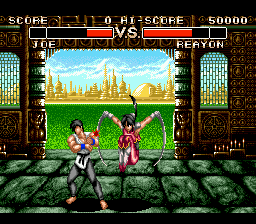 Deadly Moves (Genesis) screenshot: What a nice girl... say, do you have time after the battle?