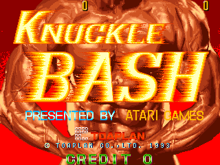 Knuckle Bash (Arcade) screenshot: Start screen