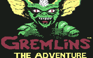 Gremlins: The Adventure (Commodore 64) screenshot: Title screen