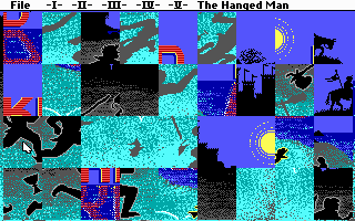 The Fool's Errand (DOS) screenshot: The Hanged Man