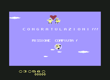 Ducky Dan (Commodore 64) screenshot: Congratulations...