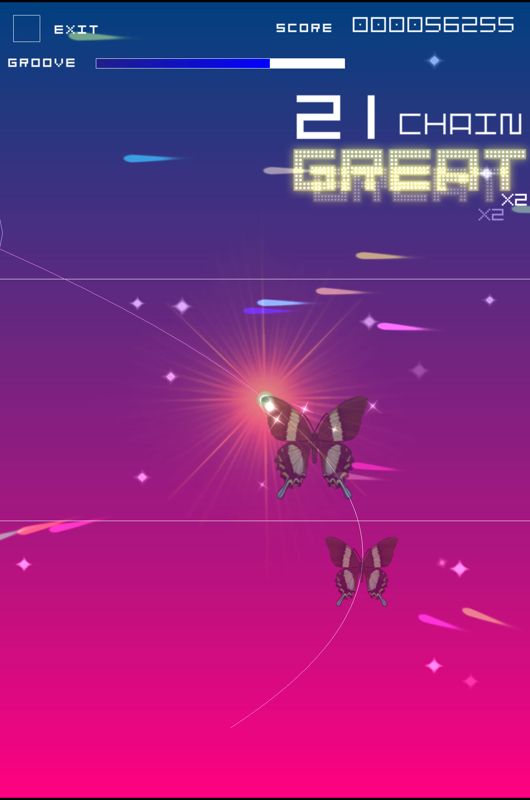 Screenshot of Groove Coaster 2 Original Style Android 2012