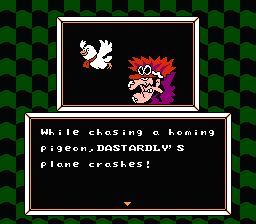 Wacky Races (NES) screenshot: One of Dastardly's three missions. Can't a poor dog have some peace?