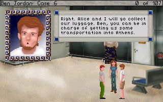 Ben Jordan: Paranormal Investigator Case 6 - Scourge of the Sea People (Windows) screenshot: The friends arrive at the airport.