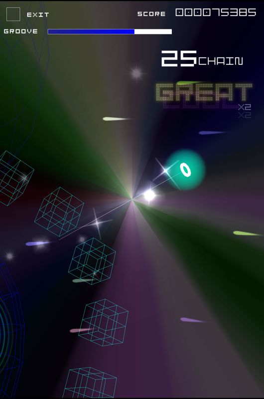 Screenshot of Groove Coaster 2 Original Style Android 2012