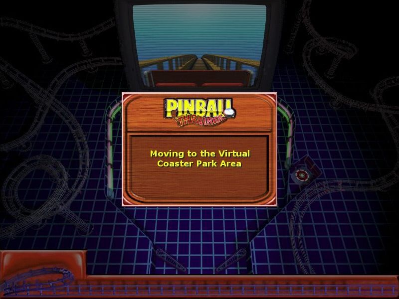 3-D Ultra Pinball: Thrillride (Windows) screenshot: Here the roller coaster has been activated.