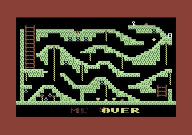 Wizard (Commodore 64) screenshot: Game over
