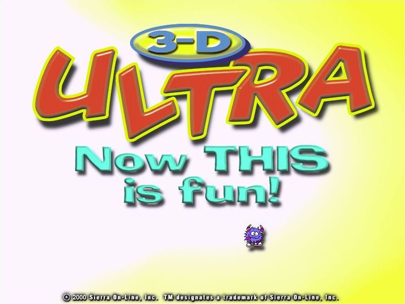 3-D Ultra Pinball: Thrillride (Windows) screenshot: The first title screen is followed by a brief animation