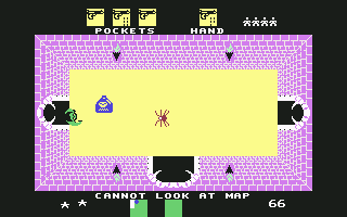 Alcazar: The Forgotten Fortress (Commodore 64) screenshot: A bottle of poison